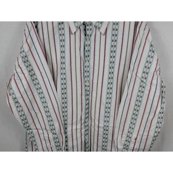 Robert Graham Aztec Design Flip Cuff Button Up Shirt Men's Size XL - Picture 3 of 16